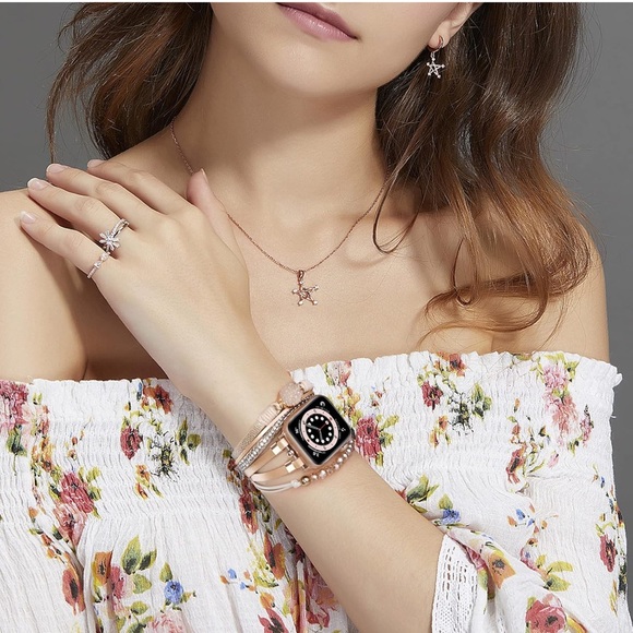 NIB Beaded Boho Bracelet Compatible for Apple Watch Band - Picture 5 of 9